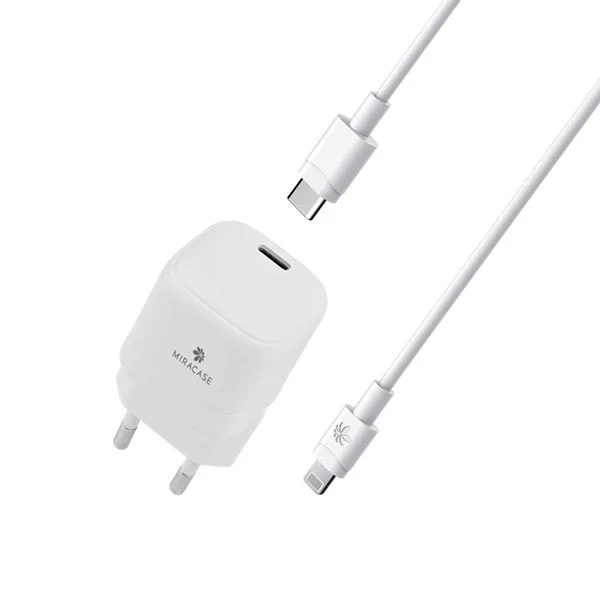 מטען קיר 20W + כבל MIR C TO MFI